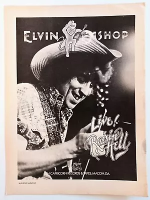 ELVIN BISHOP LIVE RAISIN HELL~1977 Lp Album Promo Print Ad Advert Poster Pinup • $6.99