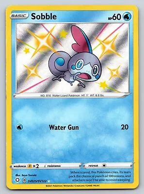 Sobble Pokemon Baby Shiny #SV025/SV122 Shining Fates G267 • $3.79