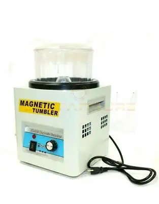 New Magnetic Tumbler Jewelry Polisher Machine Finisher 180mm Jx-185 Time Control • £255.38