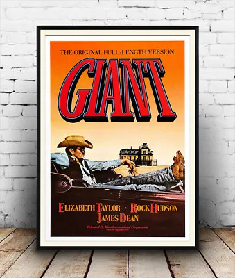 Giant  Vintage James Dean Film Poster Reproduction • £5.09
