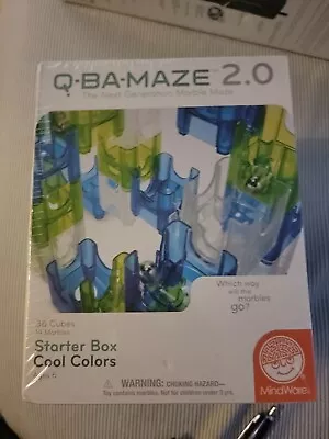 Q-BA-MAZE 2.0 Cool Colors Starter Box - Next Generation Marble Maze • $24.99