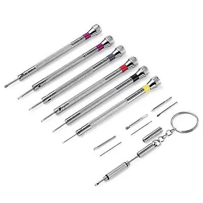 6Pcs Micro Precision Screwdriver Set Premium Screwdriver Kit 0.8-1.6Mm 6 Extra • $12.40