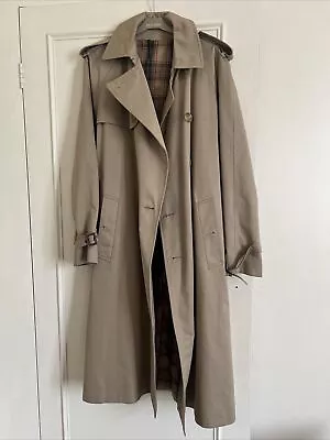 M & S Marks And Spencer St Michael Mens Trench Coat Rain Coat 38in Chest • £14