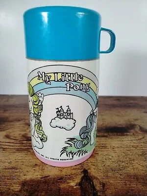 My Little Pony Thermos 1985 Aladdin Thermos Bottle For Lunch Box Blue Cap  • $8