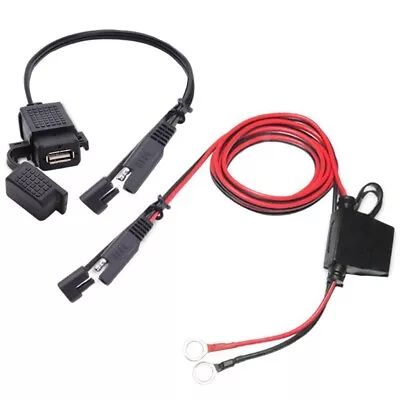 Motorcycle Waterproof SAE To USB Cable Adapter USB Charger 2.1A Fast Charging • $24.33