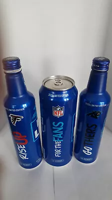 $8.99 • Buy Bud Light *panthers & Falcons* 16 Oz Aluminum  & 25 Oz  For The Fans 2022 .empty