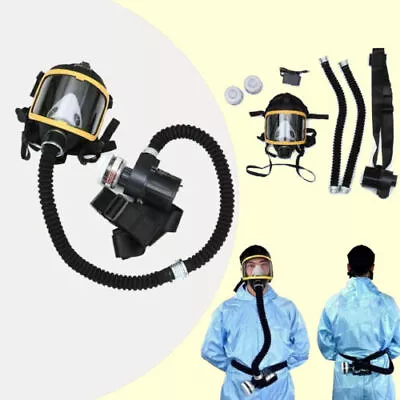 Electric Constant Flow Supplied Air Fed Respirator System Full Face Gas Mask • $272.80