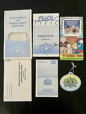 Vintage Cabbage Patch Kids Babies Doll Tag & Birth Certificate / Adoption Papers • $9.99