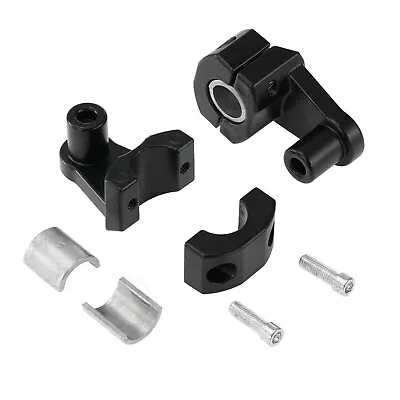 Motorcycle Black Handlebar Risers 7/8  To 11/8  22m 28mm Bar Risers Mount Clamp. • $24.50