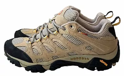 Merrell Moab Ventilator Taupe Hiking Trail Shoes Vibram J86612 Womens Size 9.5 • $39