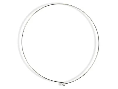 Sterling Silver .925 Womens Fashion Choker Wire Necklace Hallmarked 16 /40cm • £26.93