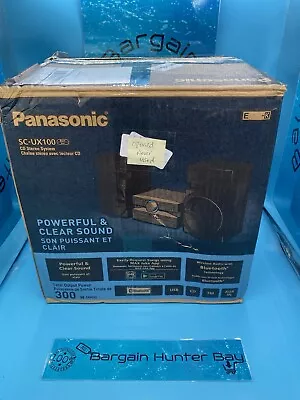 PANASONIC SC-UX100E-K Bluetooth Megasound Party Hi-Fi System - Black  • £170