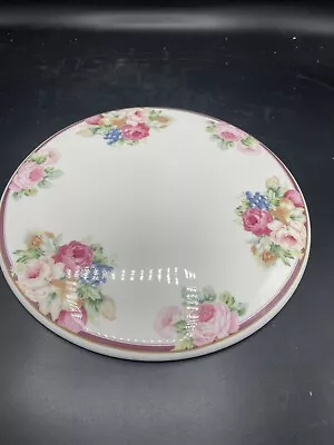 Gorgeous Vintage MIKASA ROSEMEAD Porcelain Cake Plate~PINK ROSES~Japan • $13