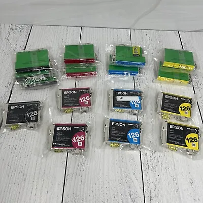 Lot Of 16 Sealed Epson 126 Black Cyan Magenta Yellow Ink Cartridges New Sealed • $67.96