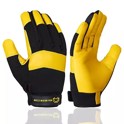 Work Safety Gloves Heavy Duty Hand Protection Mechanic HGV Lorry Drivers Builder • £6.96