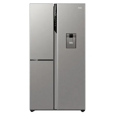 Haier 574L S+ Three Door Side By Side Fridge Non-Plumbed Water Dispenser Sati... • $1524