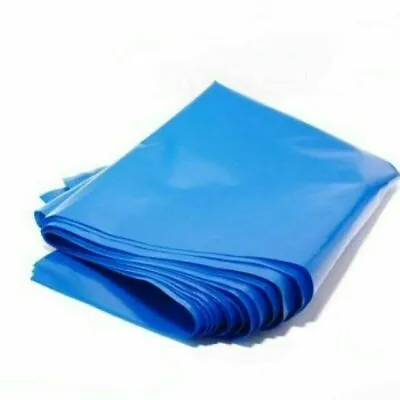 30  X 66  BLUE PLASTIC POLYTHENE BAGS 50MU STRONG VERY LARGE SACKS MAILING BAGS • £4.49