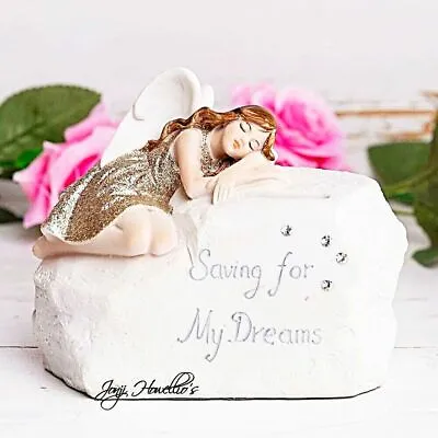 Fairy Angel Money Box Savings Bank Figurine Ornament Kids Fantasy Myth Home Gift • £14.90