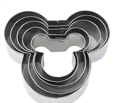 Mickey Mouse 5 Pc Cookie Biscuit Cutter Holiday Baking Or Gift • £9.45