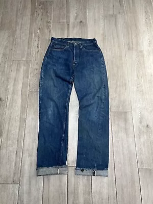 Vintage 1960s Levi 501 Big E Selvaged Jeans Made In USA 32x30 • $1899.49