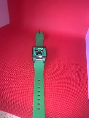 Green Minecraft Watch Light Up Digital - Minecraft Flashing Led Watch • £3.50