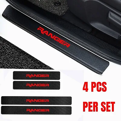 $22.99 • Buy For Ford Ranger Car Door Plate Sill Scuff Anti Scratch Decal Sticker Protector