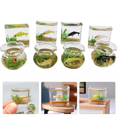 1pc Aquarium Model Mini Fish Tank 1:12 Scale Dollhouse Miniature DIY Ornaments • $2.06