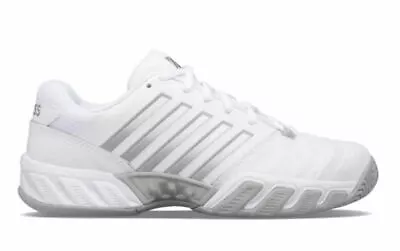 K-Swiss Bigshot 4 AC White/Silver Women's Tennis Shoes • $151.99