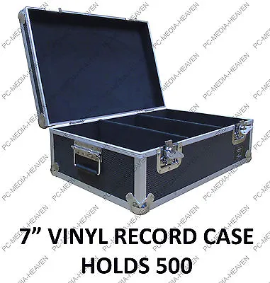 £94.89 • Buy 7  Singles Vinyl Record Aluminium DJ Flight Carry Case Black 500 Tough Strong