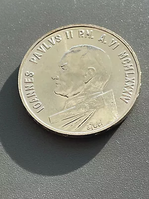 VATICAN 1000 Silver Lire John Paul II 1984 Rome Mint State • $32