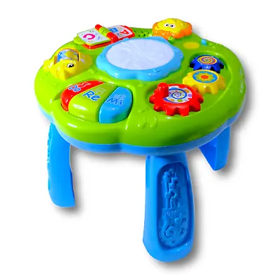 Baby Play Learn Activity Table Toddler Education Musical Toys W/ Lights & Sounds • £19.99