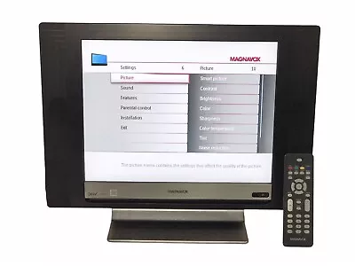 Magnavox 15  HDTV Television Monitor 15MF227B W Stand & Remote • $78.99