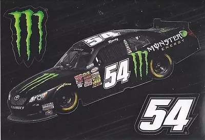 Kyle Busch  Monster Energy  #54 Nascar Decal Sticker 3 Stickers On This • $2.49