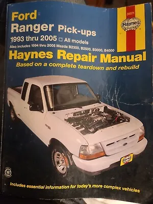 Haynes 36071 Repair Manual For Ford Ranger 1993-11 Mazda B2300 B2500 1994-09  • $19.95