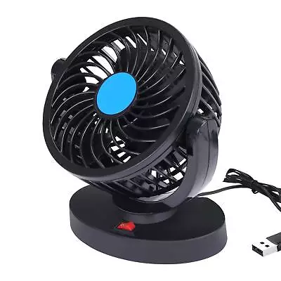 12V USB Electric Quiet Car Air Cooling Fan 360° Rotatable 2 Speed Adjustable • $9.89