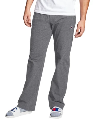 Champion Men's Open Bottom Jersey Pants Gym W/ Pockets Authentic Light Weight • $22.50