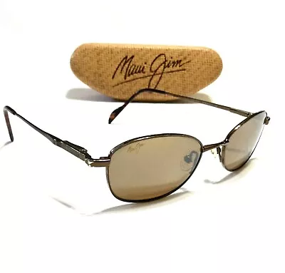 Maui Jim Hulu Sunglasses  Copper Titanium Frames W/ Polarized Lenses MJ 551-23 • $299.99