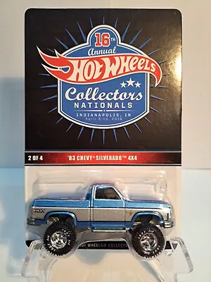 Hotwheels 16th Annual Collector's Nationals '83 Chevy Silverado 4x4 #1092/#2000 • $260