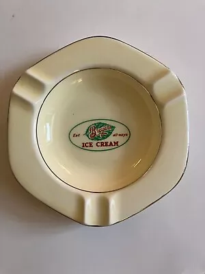 Vintage Ceramic Breyers Ice Cream Ashtray Advertising Penn Washington DC NY NJ • $9.50