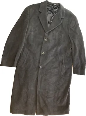 Lauren Ralph Lauren Marshall Fields Black Dress Coat Long Overcoat Men's 42 Read • $79.99