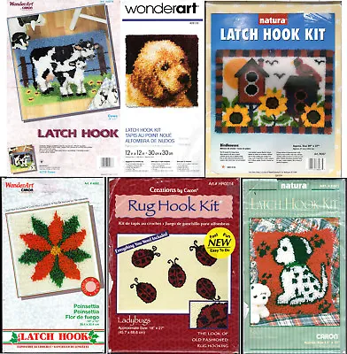$29.99 • Buy CHOICE: Latch Hook Rug Hook Kits Open Box Some Projects Started