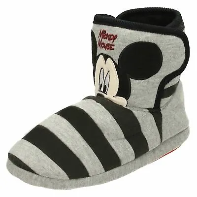 Boys Disney Mickey Detailed Bootie Slippers * Mickey Mouse * • £4.99