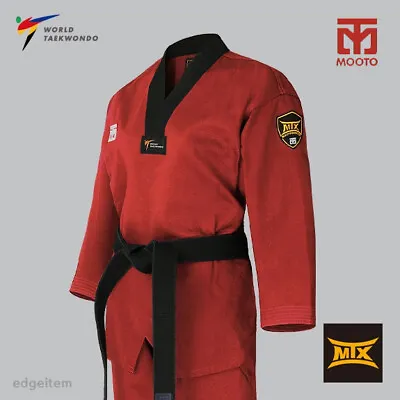 MOOTO MTX Scarlett Red Color Uniform WT Demonstration Team Dobok Performance • $68.50