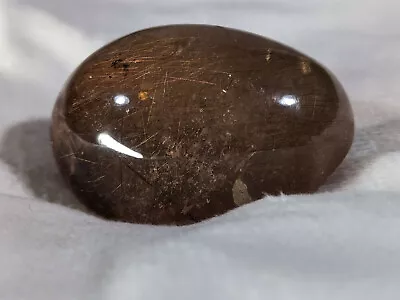 Rutilated Quartz Crystal LENS/Dome Copper Rutile High Polish Brazil • $45