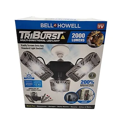 $25 • Buy Bell + Howell Tri Burst Multi Directional LED Light W 3 Adjustable Heads NIB