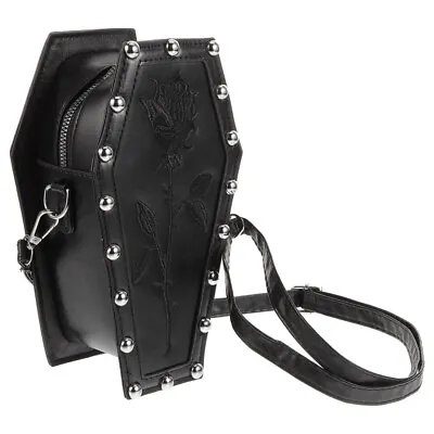 Coffin Shape Vintage  Fashion Handbag Crossbody Wallet Gothic Purse • £16.22