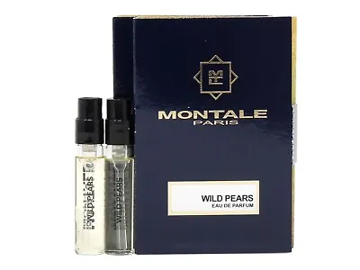 MONTALE PARIS WILD PEARS EDP 2.0ml .06oz X 2 COLOGNE PERFUME SPRAY SAMPLES • $11