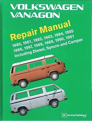 1980-1991 Volkswagen Vanagon Diesel Syncro Camper Bentley Service Manual VV91 • $118.50