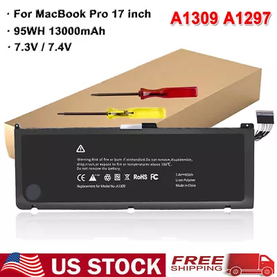 A1309 OEM Laptop Battery For Apple MacBook Pro 17  A1297 Early 2009/Mid2009 2010 • $36.90