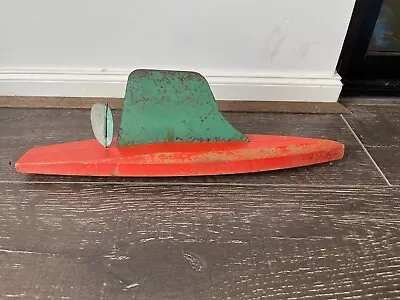 Vintage Handmade Wood Model Pond Sail Boat Hull Yacht - Rover • $99.99